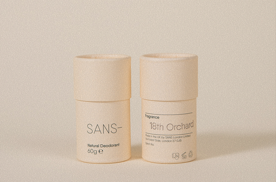 Sans London natural deodorant Double Refill Pack in 18th Orchard