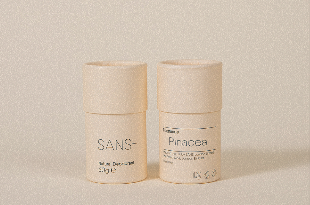 Sans London natural deodorant Double Refill Pack in Pinacea